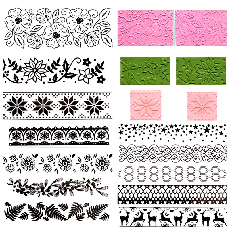 Jewelry Making Degree - Snasan-柔らかな陶器、DIYイヤリング、ジュエリー作りツール、粘土、葉、花、スター、レース、レース、ポリマー、凹面のための凸型エンボス型
