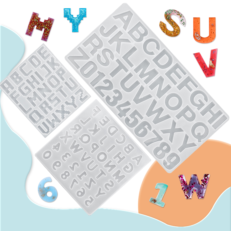 Jewelry Making Uv Resin Kit - 日曜大工のジュエリーを作るための成形金型,アルファベット,樹脂,シリコンモールド,日曜大工のジュエリーを作るための金型