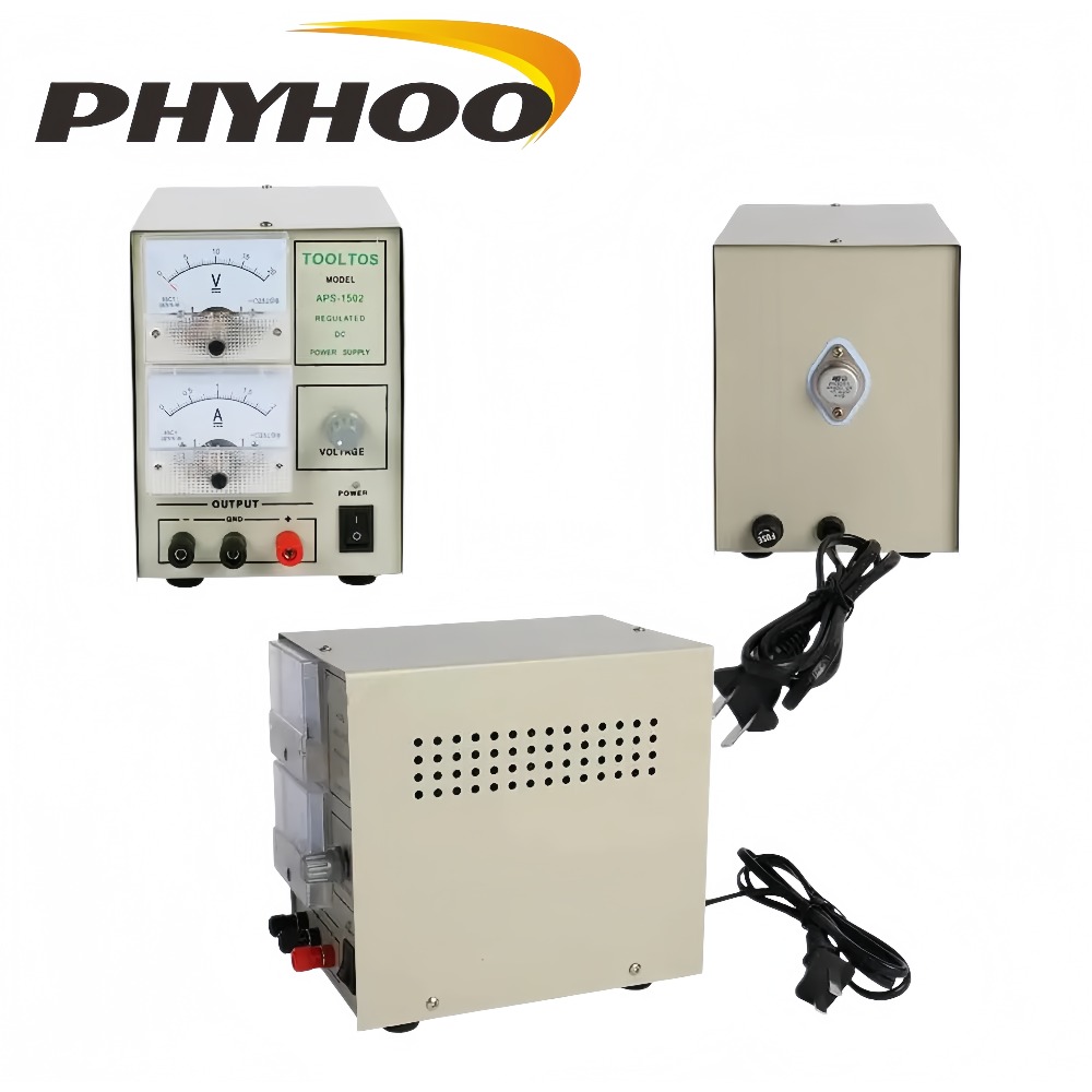 Jewelry Making Kit Professional - PHYHOO プロ仕様 2A 金銀メッキマシン電圧無段階調整可能フル電気メッキキット金銀銅ジュエリー金属小部品対応宝飾細工 DIY 製作くすんだアクセサリー補修再生器具プロ工房家庭両用