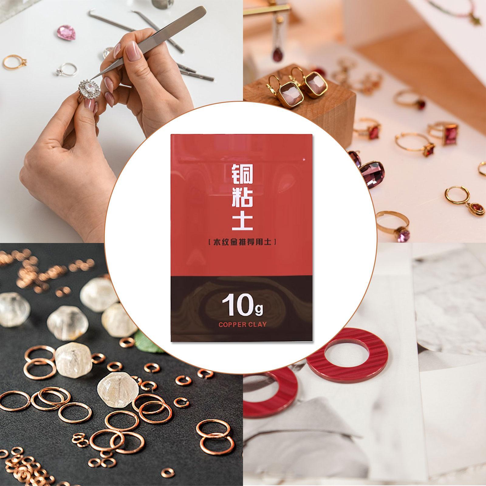 Jewelry Making Kit Professional - ジュエリー作り用粘土 プロ仕様 銅メタル粘土キット 初心者 大人向け DIYリング