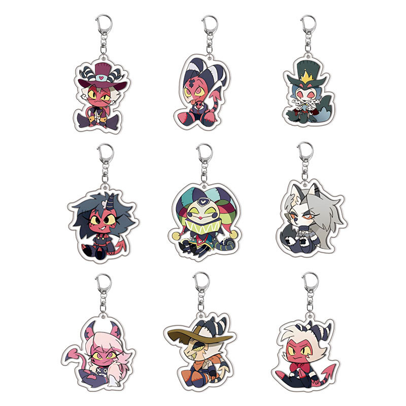 Jewelry Making Resin - ハズビンホテル新しいアクリル人気アニメ関連商品楽しいキーホルダーバッグチャームペンダントQバージョンクリエイティブアクセサリージュエリー