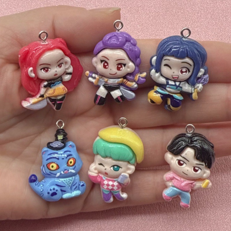 Jewelry Making Diy - 10個入り樹脂製漫画ペンダント、DIYジュエリー製作イヤリング、キーホルダーアクセサリー