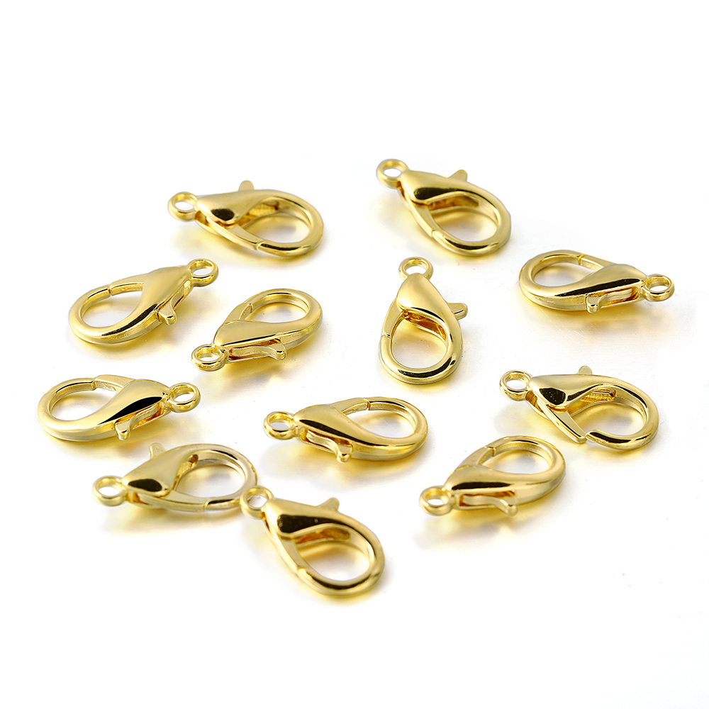 Jewelry Making Supplies Wholesale - 10 個複数サイズのロブスタークラスプブレスレットコネクタネックレスフック DIY チェーンジュエリー作成用品卸売用