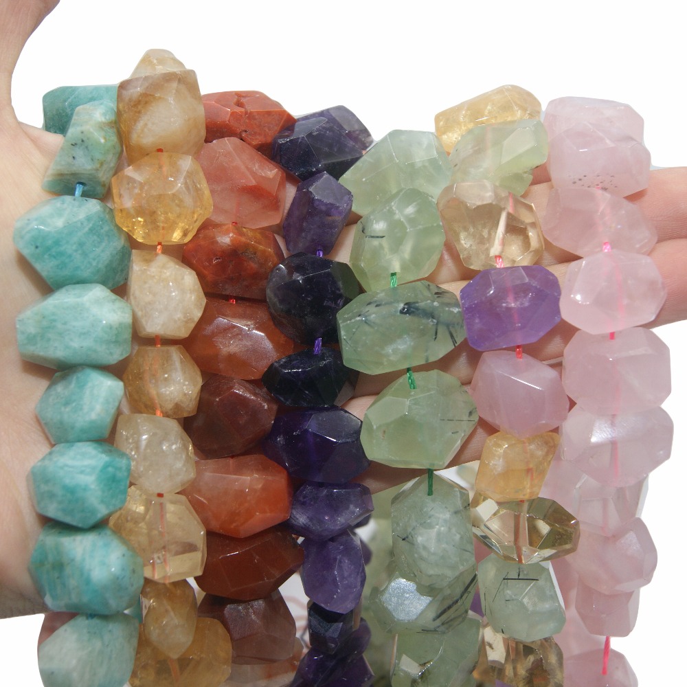 Jewelry Making Amazon - 天然石不規則な形状アメジストアマゾン瑪瑙ラピスラズリタイガーアイビーズジュエリー作成 DIY ブレスレットネックレス