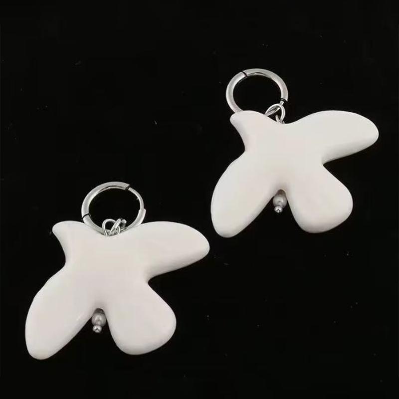 Jewelry Making Ideas With Beads - クリエイティブジュエリー作り DIYアイデア用の鳥の形をしたセラミック平和鳩ビーズ10個