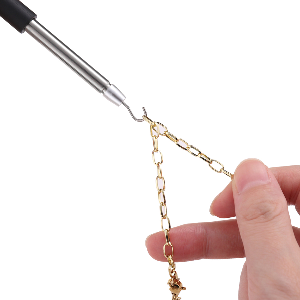 Jewelry Making Tools - ブレスレットを着用するのに役立つツール、パートナー、ジュエリーヘルパー、留め具の補助具、素早く留め具を外す、フック式の装備、プライヤー、留め具、タイ、ジッパー、クラフト