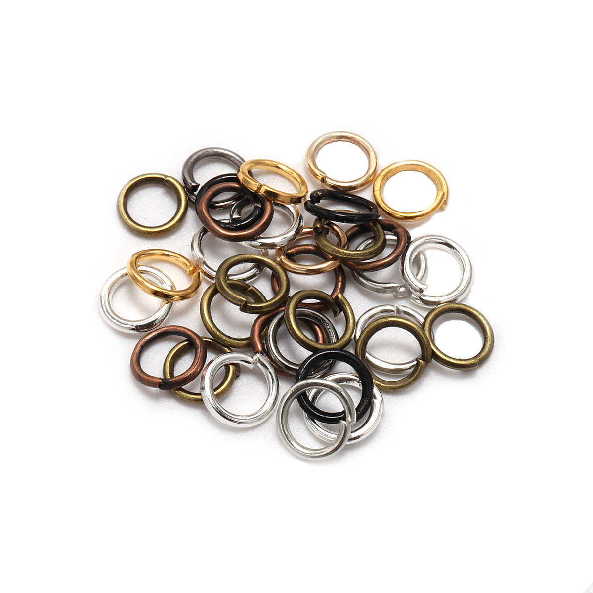 Jewelry Making Supplies Wholesale - 50/100/200個入り 3-20mm マルチサイズ ジャンプリング スプリットリング コネクター