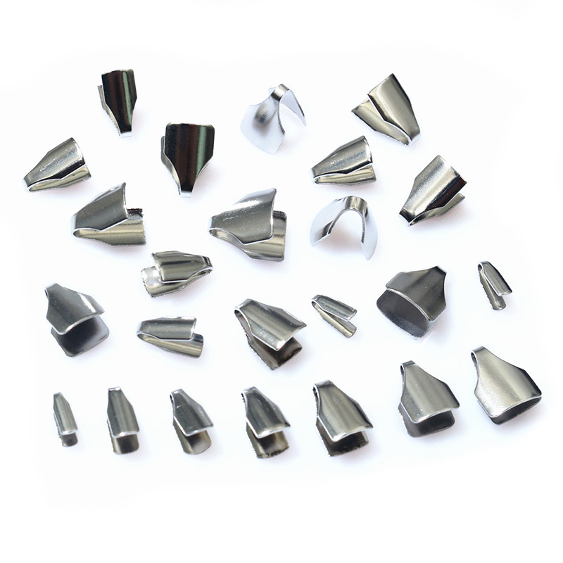 100個ステンレス鋼2-7mmフラットコード圧着エンドビーズ - Jewelry Making Bead のレビューと価格