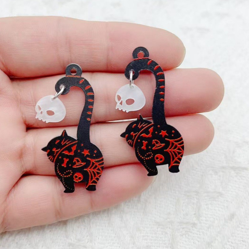 10個入り ハロウィン アクリル ゴースト ブラックキャット - Jewelry Making Diy のレビューと価格
