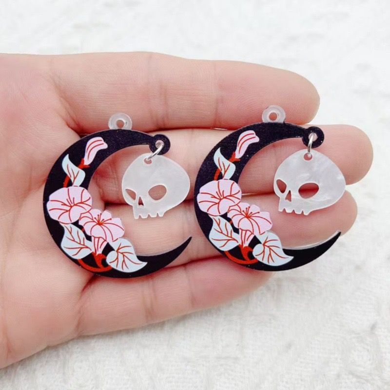 10個入り ハロウィン アクリル ゴースト ブラックキャット - Jewelry Making Diy のレビューと価格