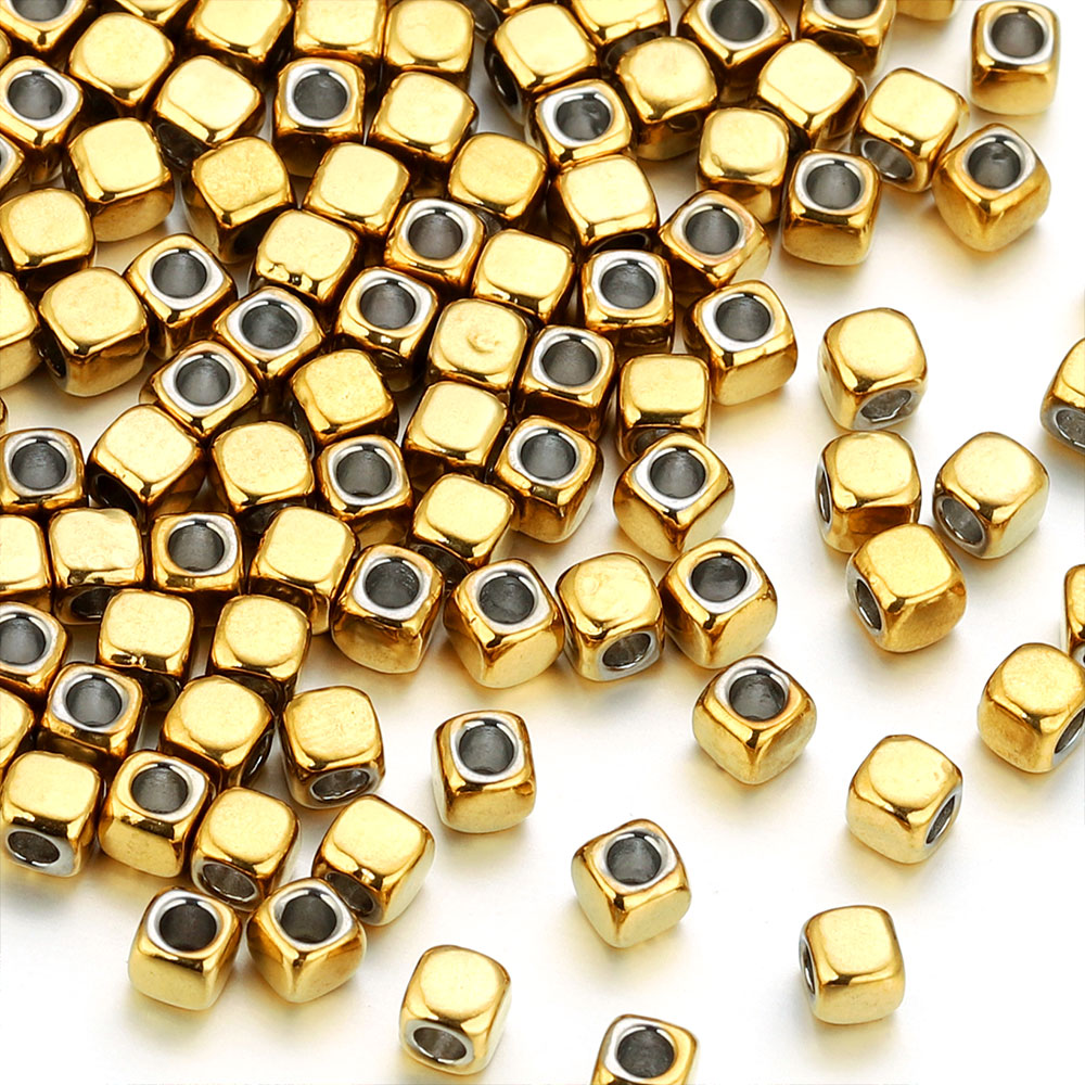 50 個 2/3/4 ミリメートルステンレス鋼スクエアスペー - Jewelry Making Supplies Wholesale のレビューと価格