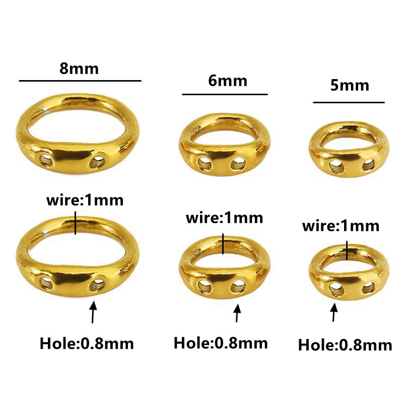 30個入り 5/6/8mm ステンレス製ビーズ用アクセサリー - Jewelry Making Bead のレビューと価格