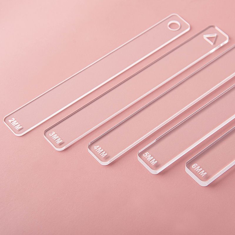 10 ピース/セット粘土定規アクリルソフト陶器ポリマー粘土厚 - Jewelry Making Guide のレビューと価格