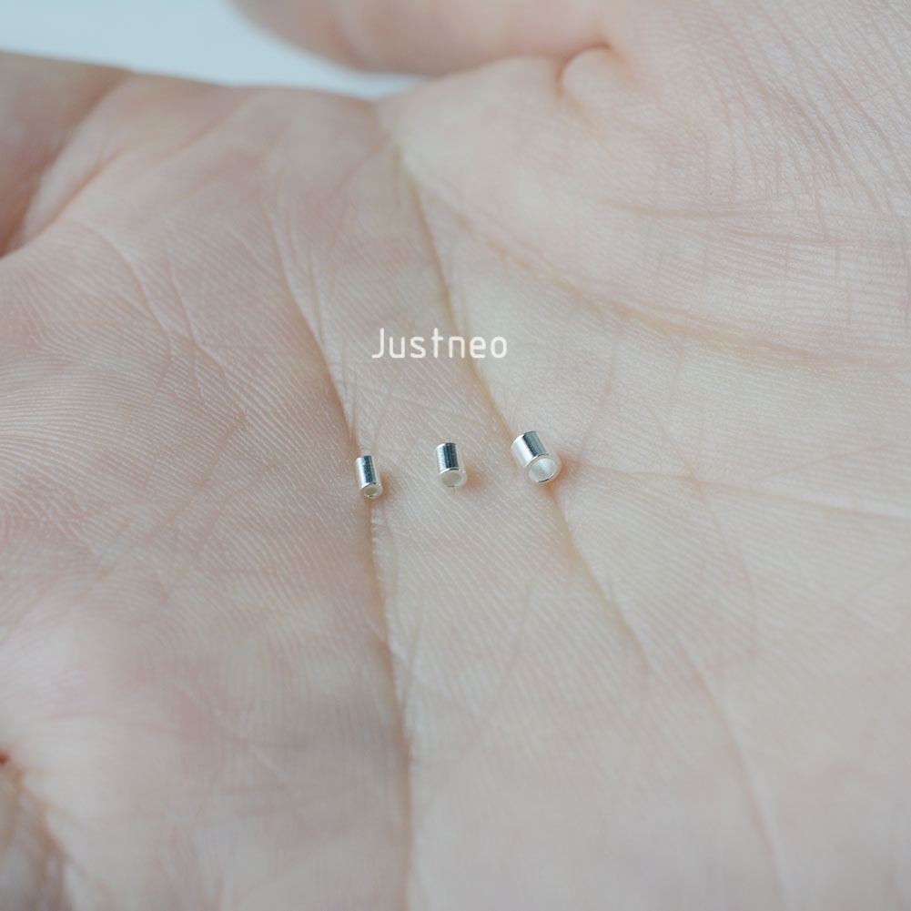 ジュエリーを作るための925スターリングシルバーの低刺激性ル - Crimp Bead Tube のレビューと価格
