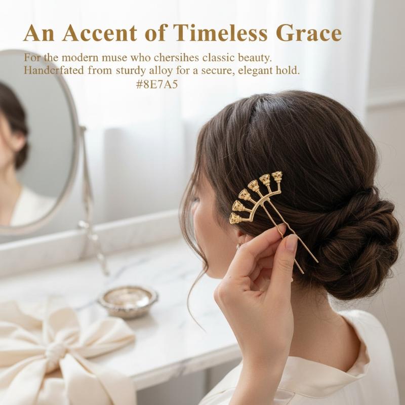 合金アーチ型ヘアピンブランク、複数のビーズマウント付き、DI - Jewelry Making Bead のレビューと価格