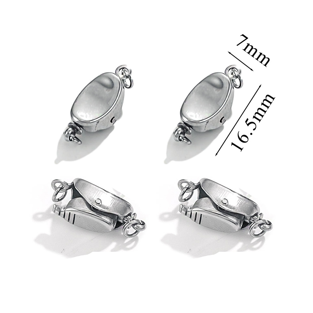5 個のチタン鋼ネックレスバックルステンレス鋼サドルバックル - Jewelry Making Bead のレビューと価格