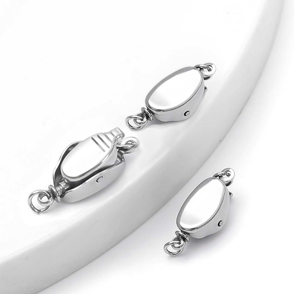 5 個のチタン鋼ネックレスバックルステンレス鋼サドルバックル - Jewelry Making Bead のレビューと価格