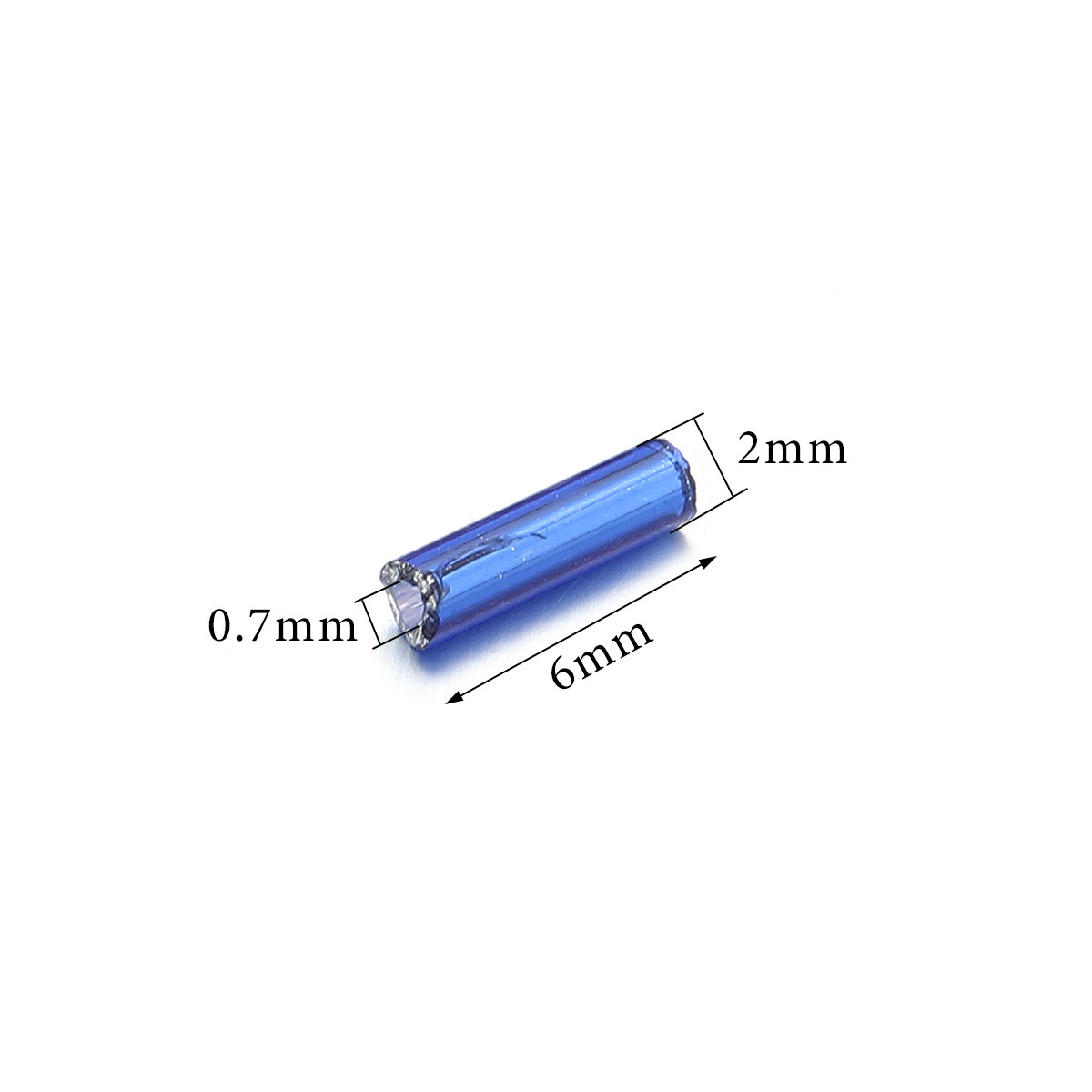 225 ピース/ロットガラスシードビーズ色付きロングチューブ - Crimp Bead Tube のレビューと価格