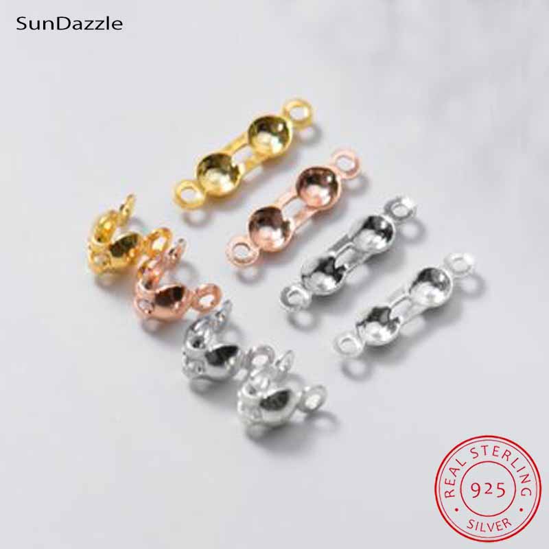 4個入り 本物の純銀925製 クロージャーエンドビーズ クラ - Jewelry Making Bead のレビューと価格