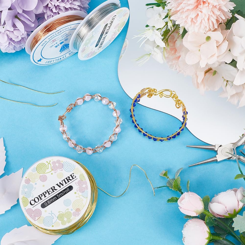 純銅ジュエリーワイヤー,クラフトキット,金と銀のワイヤー,裸 - Jewelry Making Degree のレビューと価格