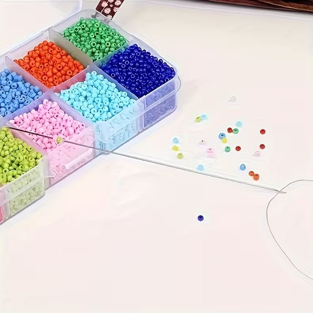 10本入りビーズ針 金属製 ブレスレット ネックレス 手作り - Crimp Bead Tube のレビューと価格