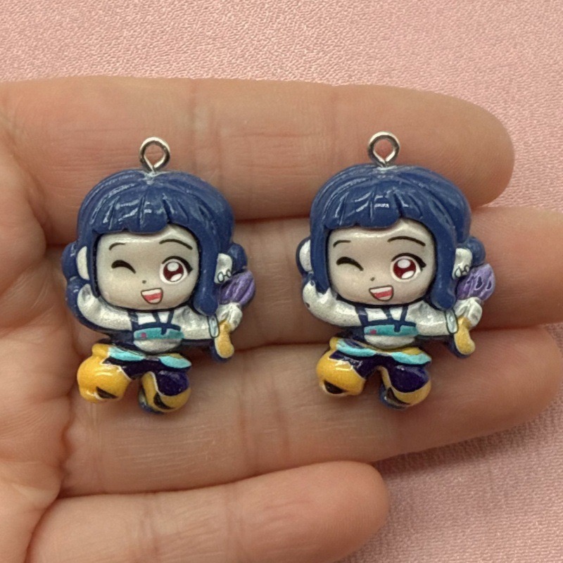 10個入り樹脂製漫画ペンダント、DIYジュエリー製作イヤリン - Jewelry Making Diy のレビューと価格