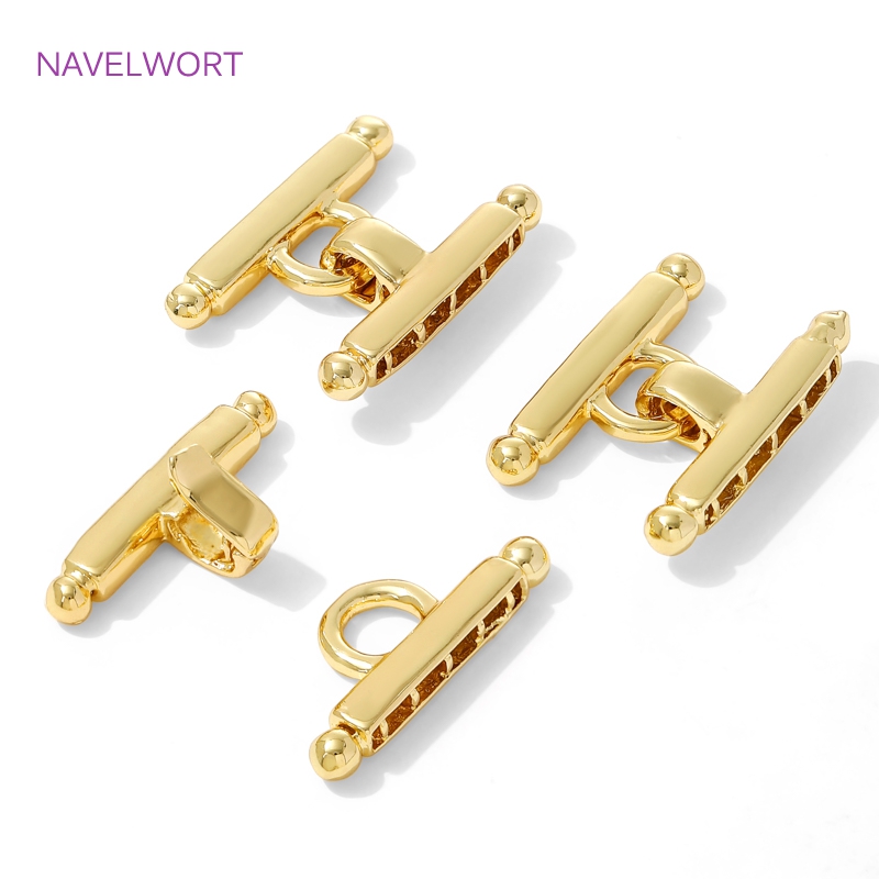 マルチストランドネックレスクラスプ 18K ゴールドメッキパ - Jewelry Making Bead のレビューと価格