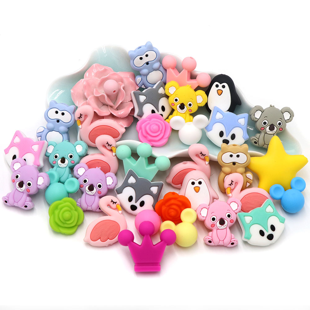 Cute-idea 10 個ミニベビーシリコーンビーズジュエ - Jewelry Making Ideas With Beads のレビューと価格