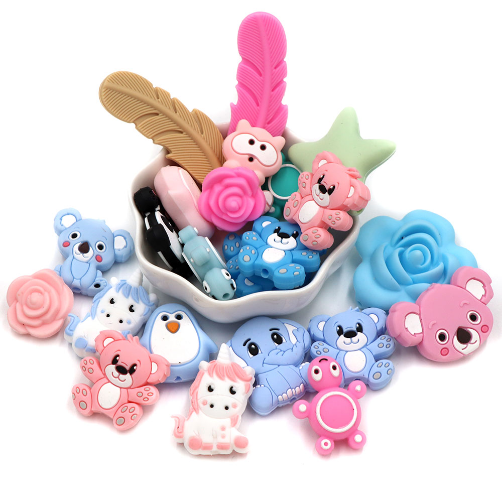 Cute-idea 10 個ミニベビーシリコーンビーズジュエ - Jewelry Making Ideas With Beads のレビューと価格