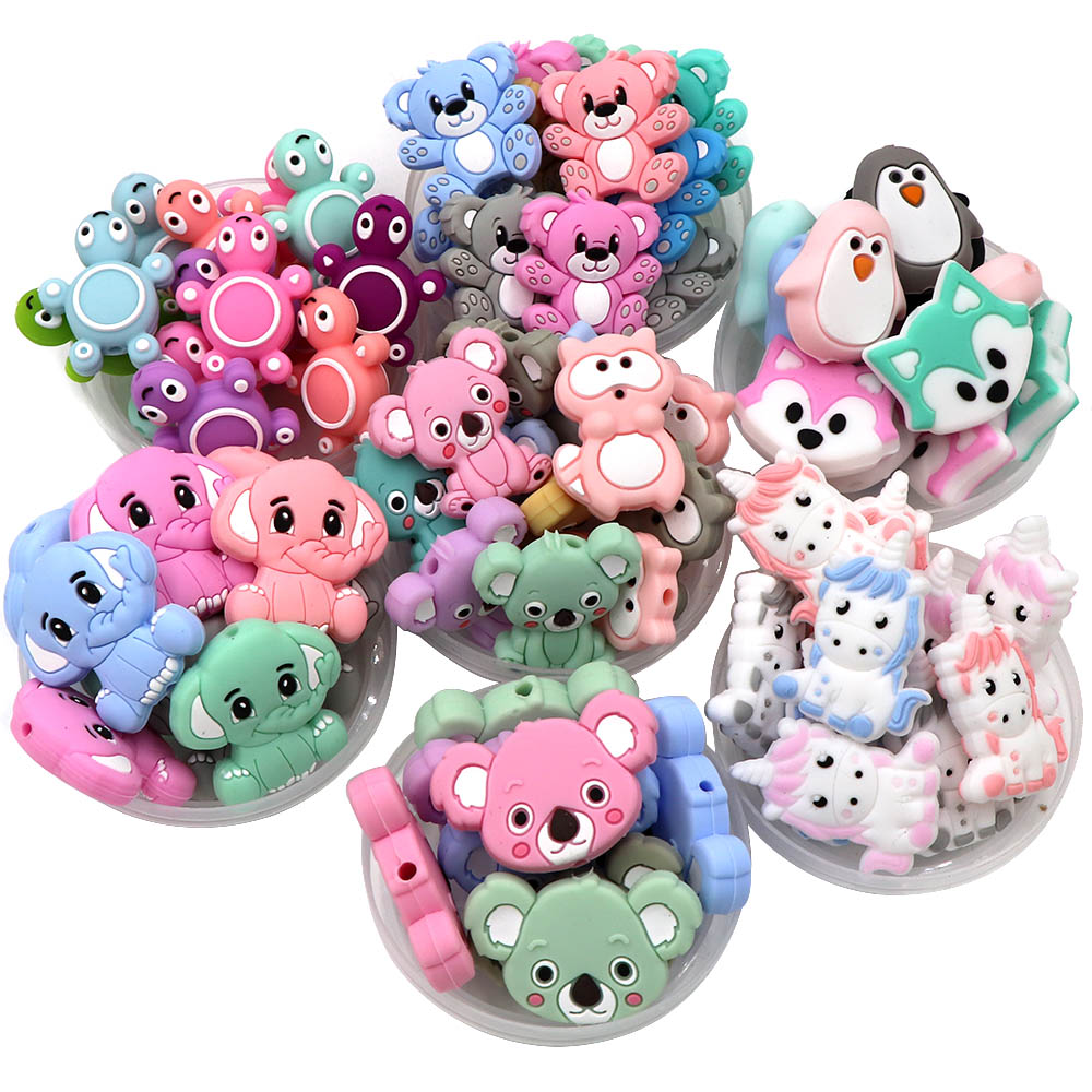 Cute-idea 10 個ミニベビーシリコーンビーズジュエ - Jewelry Making Ideas With Beads のレビューと価格