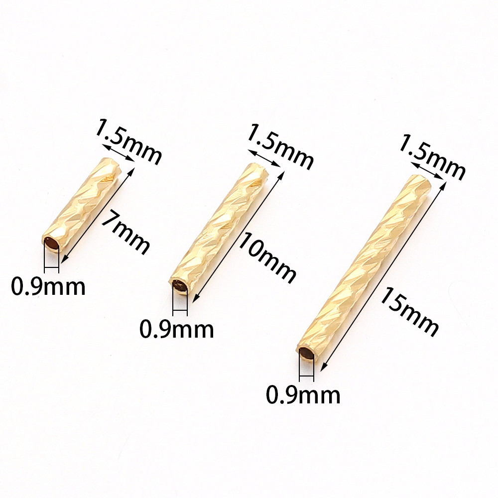 30 個ゴールドメッキ銅ストレートチューブビーズ金属曲線スペ - Crimp Bead Tube のレビューと価格