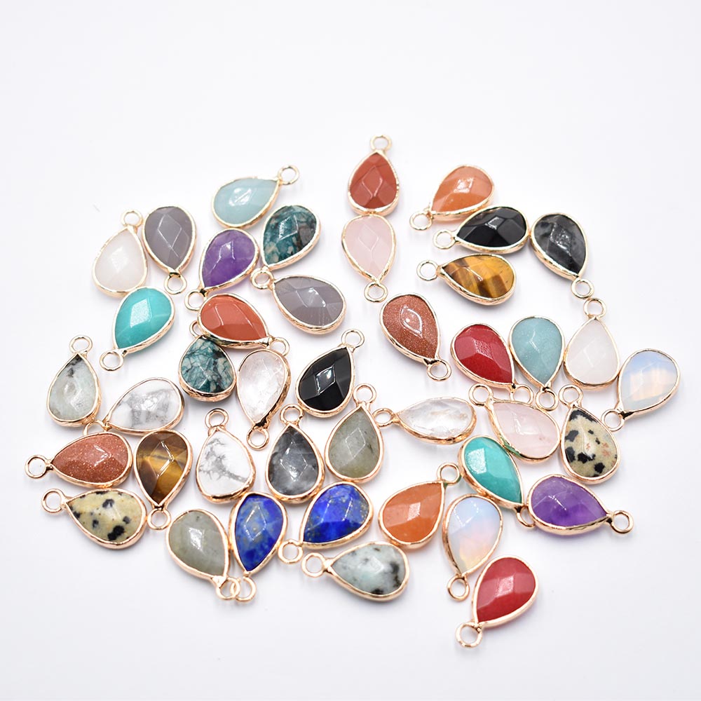 水滴の形をしたコネクタ,ジュエリーを作るためのペンダント,天 - Jewelry Making Amazon のレビューと価格