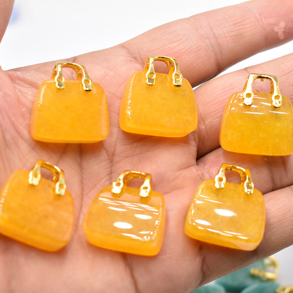 卸売 12 ピース/ロット天然石アマゾンハンドバッグ形状ペン - Jewelry Making Amazon のレビューと価格
