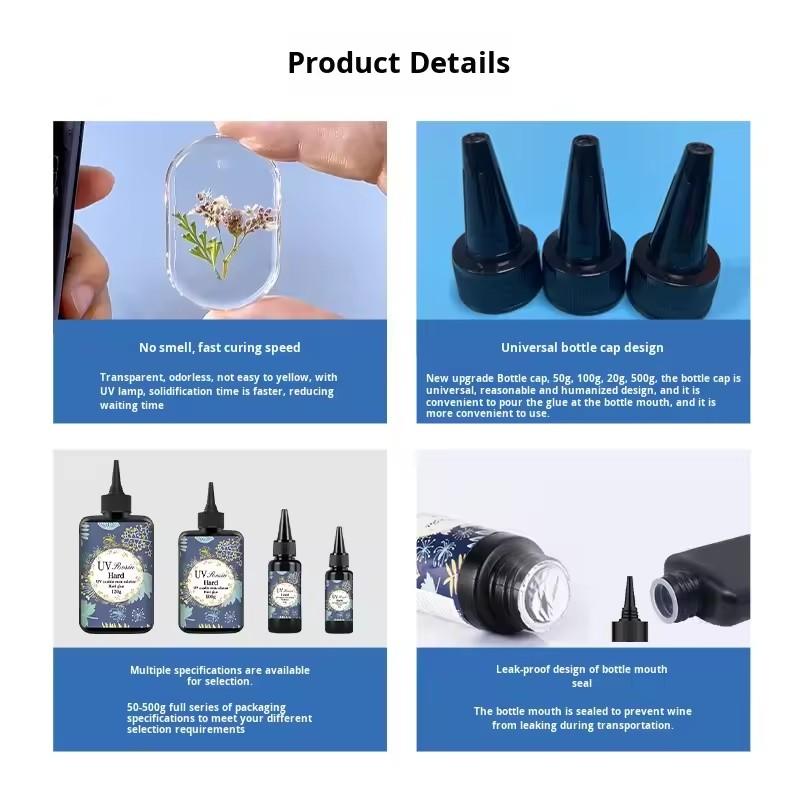1/2個入り クリスタルクリアハードUVレジン アップグレー - Jewelry Making Uv Resin Kit のレビューと価格