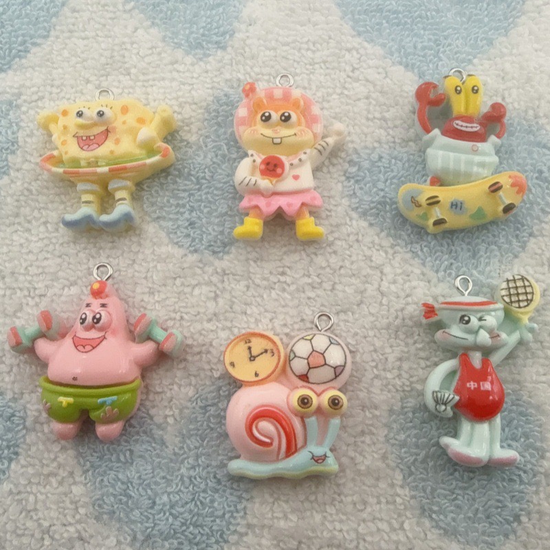 10個入り漫画風樹脂ペンダント、DIYジュエリー製作イヤリン - Jewelry Making Diy のレビューと価格
