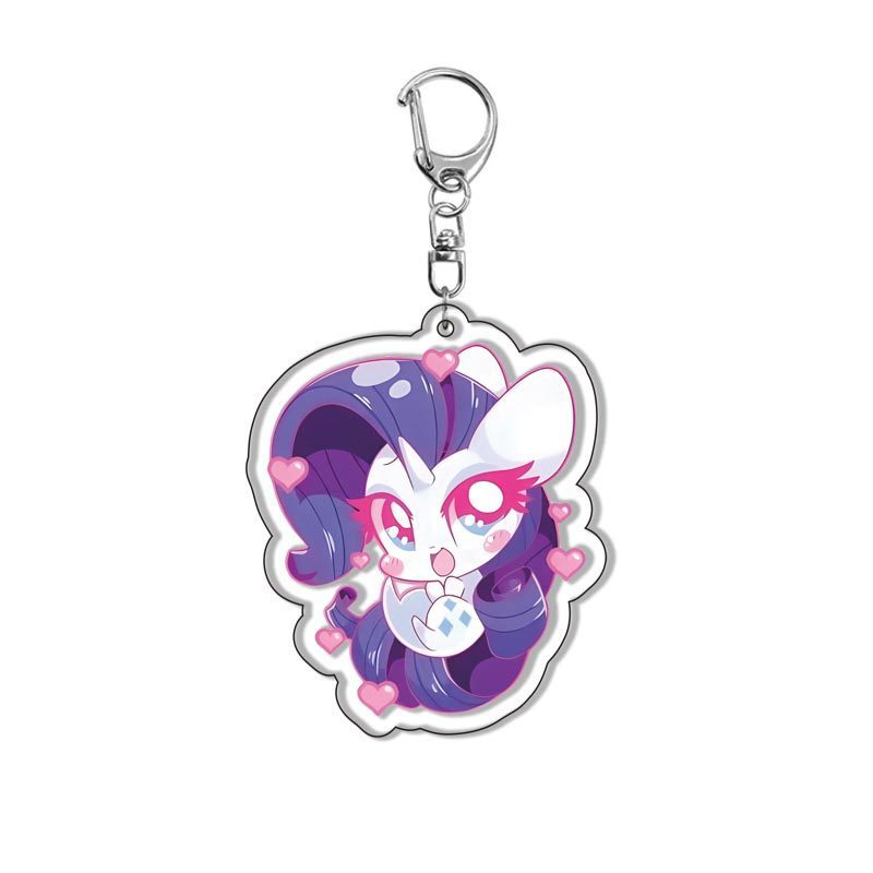 マイリトルポニーアニメアクリル漫画キーホルダーキーリングバッ - Jewelry Making Resin のレビューと価格