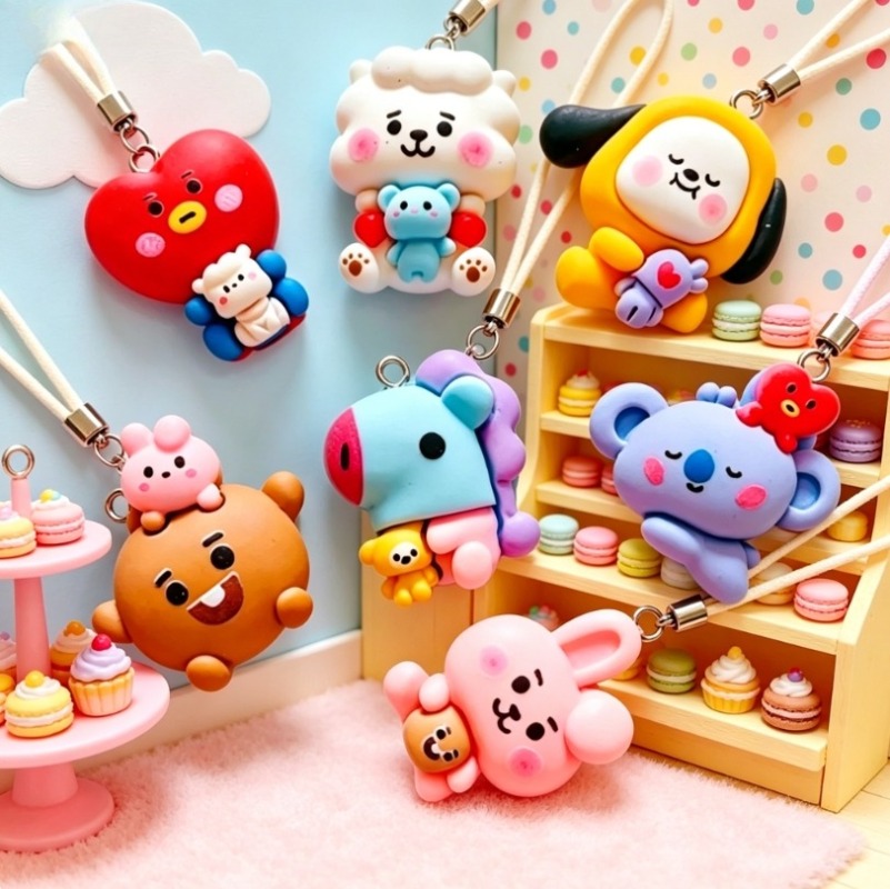 7 個 BT21 樹脂漫画チャーム DIY アクセサリークラ - Jewelry Making Resin のレビューと価格