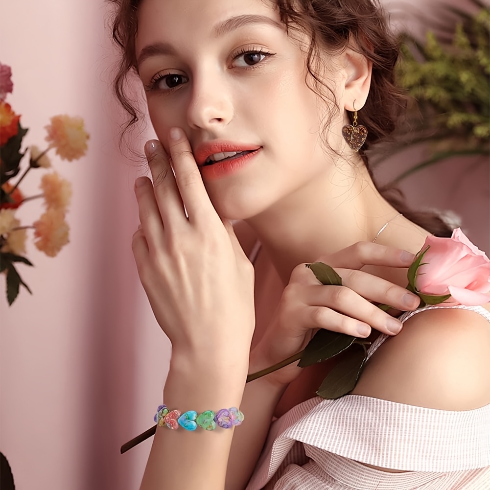 ハート型のスペースビーズ 16mm 30個 ランダムカラー  - Jewelry Making Ideas With Beads のレビューと価格