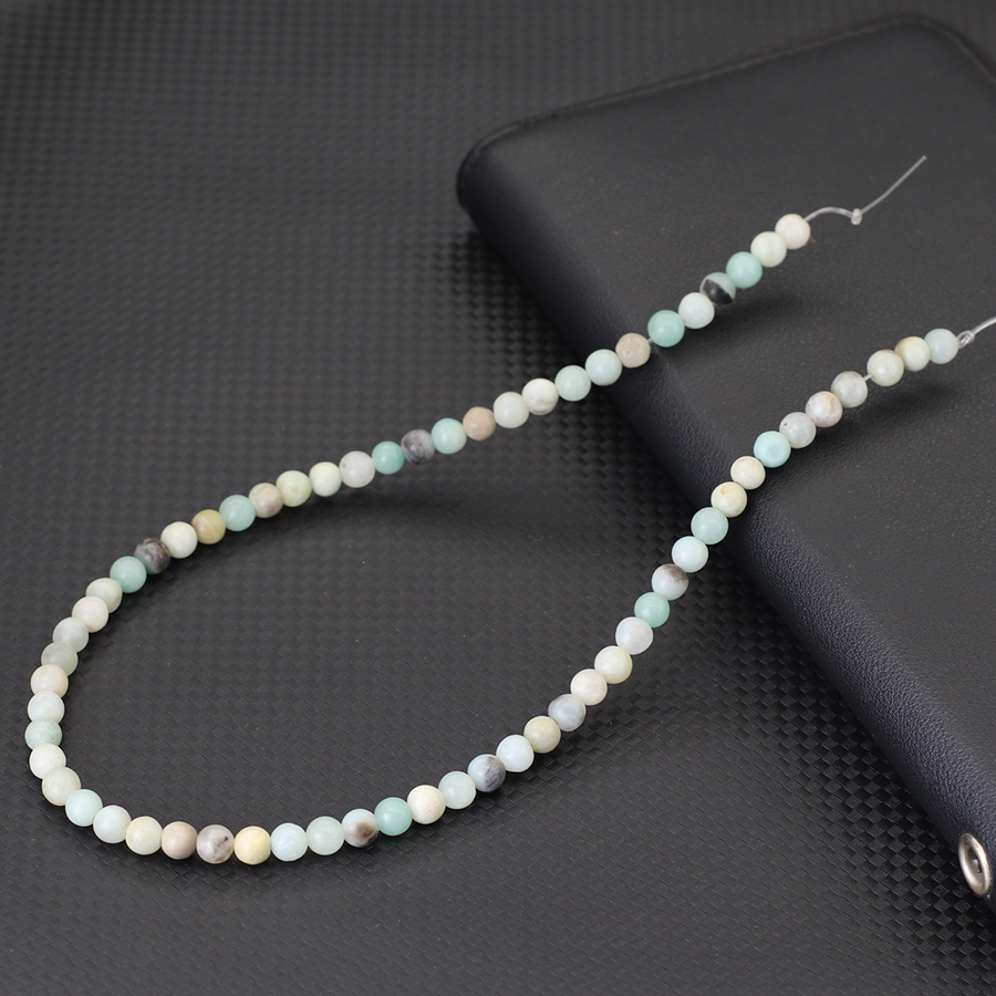 グレード A 4/6/8/10 ミリメートル天然アマゾン石ジ - Jewelry Making Amazon のレビューと価格