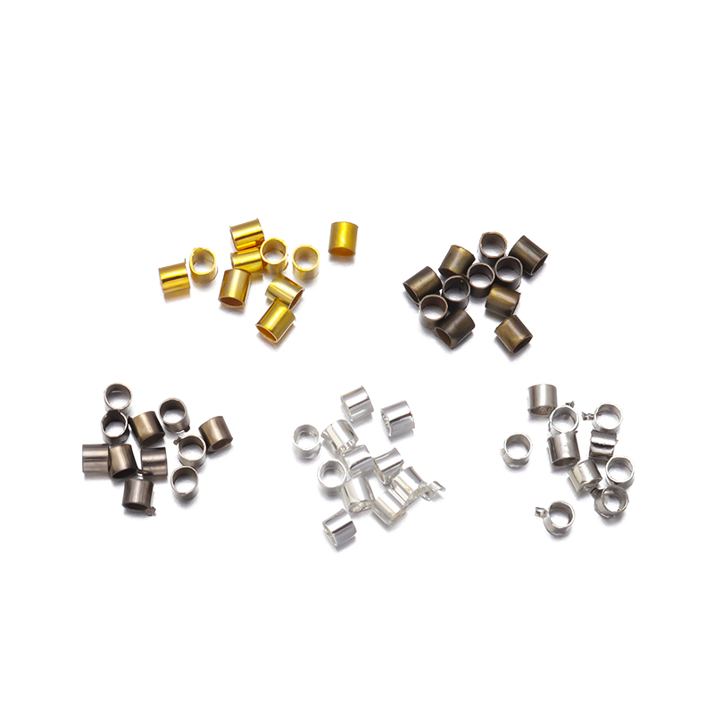 500 ピース/ロット銅位置決めビーズチューブ形状ストッパー - Crimp Bead Tube のレビューと価格