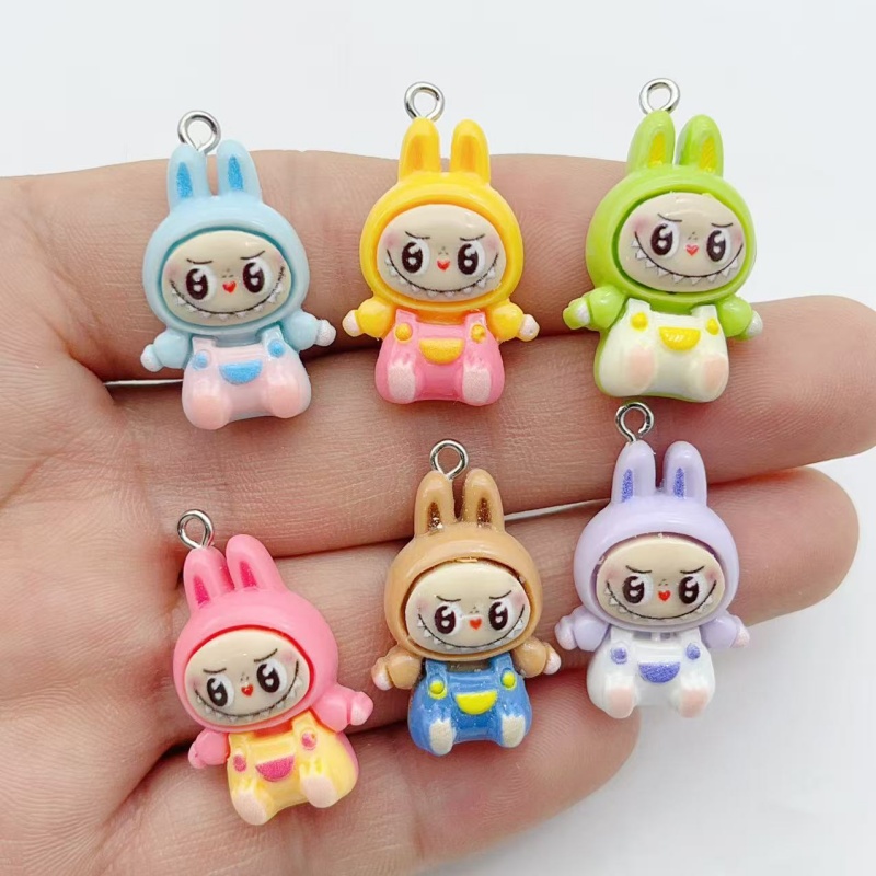 10 個かわいいウサギイチゴハウス樹脂チャーム素敵な漫画の動 - Jewelry Making Diy のレビューと価格