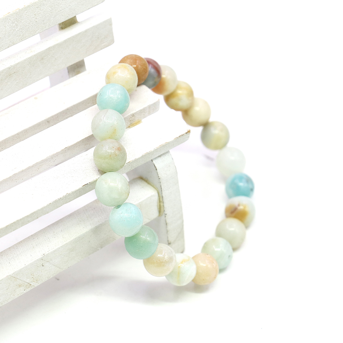 8 ミリメートルナチュラルラウンドブルーアマゾン瑪瑙オニキス - Jewelry Making Amazon のレビューと価格