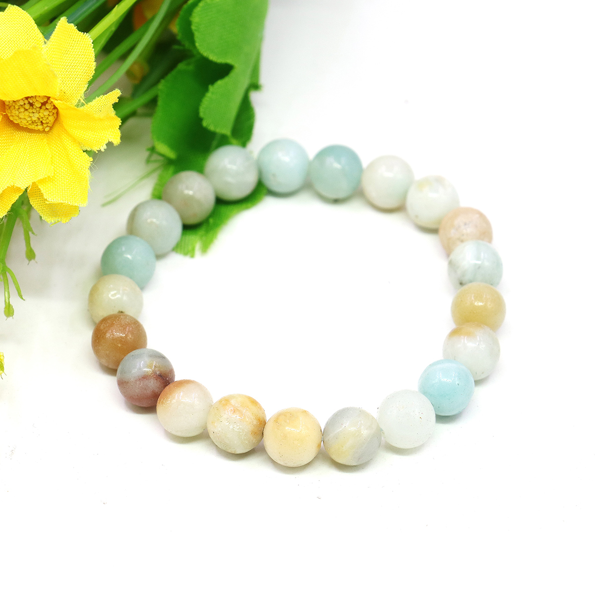 8 ミリメートルナチュラルラウンドブルーアマゾン瑪瑙オニキス - Jewelry Making Amazon のレビューと価格