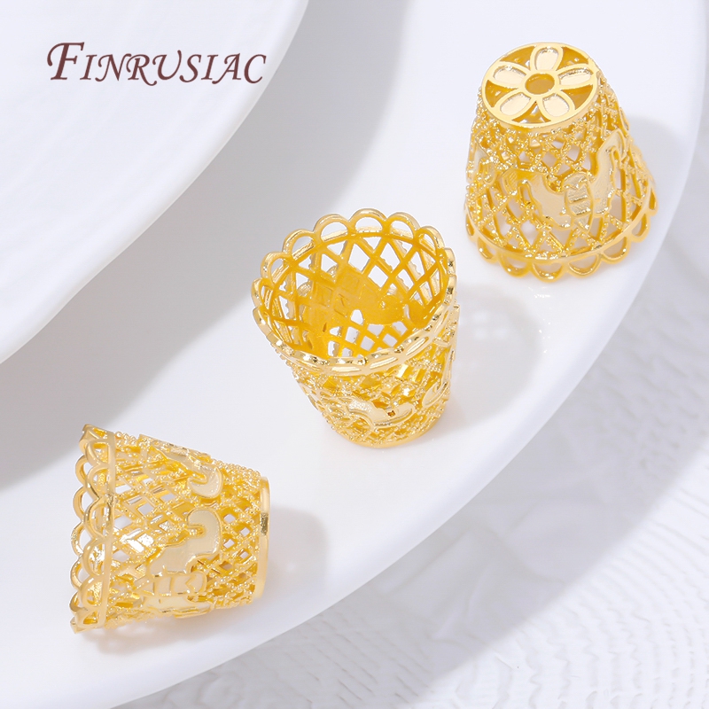 18K金メッキタッセルエンドキャップ卸売ジュエリーパーツ、ブ - Jewelry Making Supplies Wholesale のレビューと価格