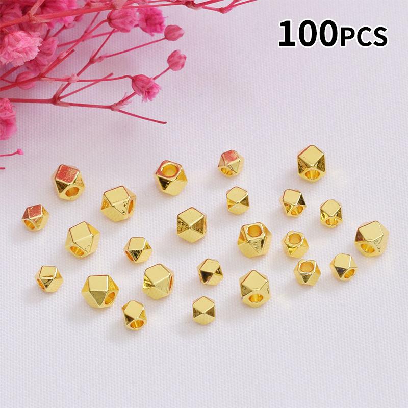 光沢のある金メッキの多面スペーサービーズ 100個入り 色褪 - Jewelry Making Ideas With Beads のレビューと価格