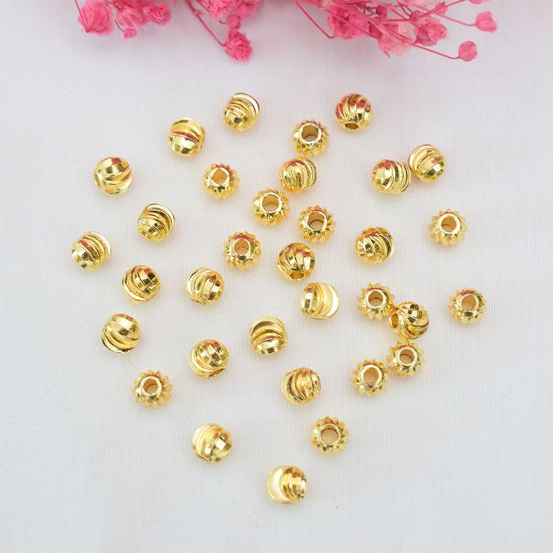 光沢のある金メッキの多面スペーサービーズ 100個入り 色褪 - Jewelry Making Ideas With Beads のレビューと価格