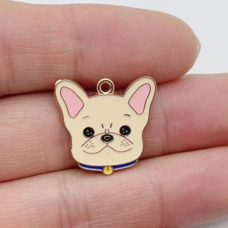12個入り漫画ペット斑点犬合金オイルドロップペンダント、DI - Jewelry Making Diy のレビューと価格