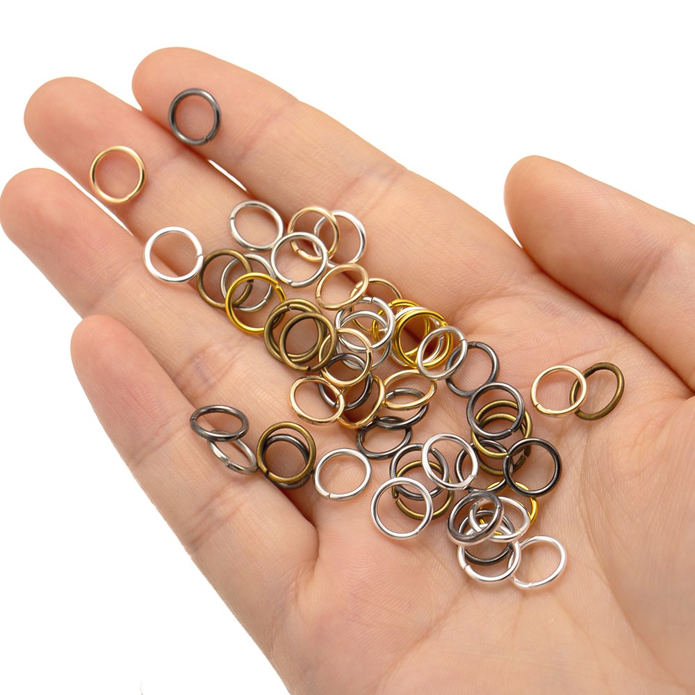 200/400個入り メタルゴールドカラー オープンジャンプ - Jewelry Making Supplies Wholesale のレビューと価格