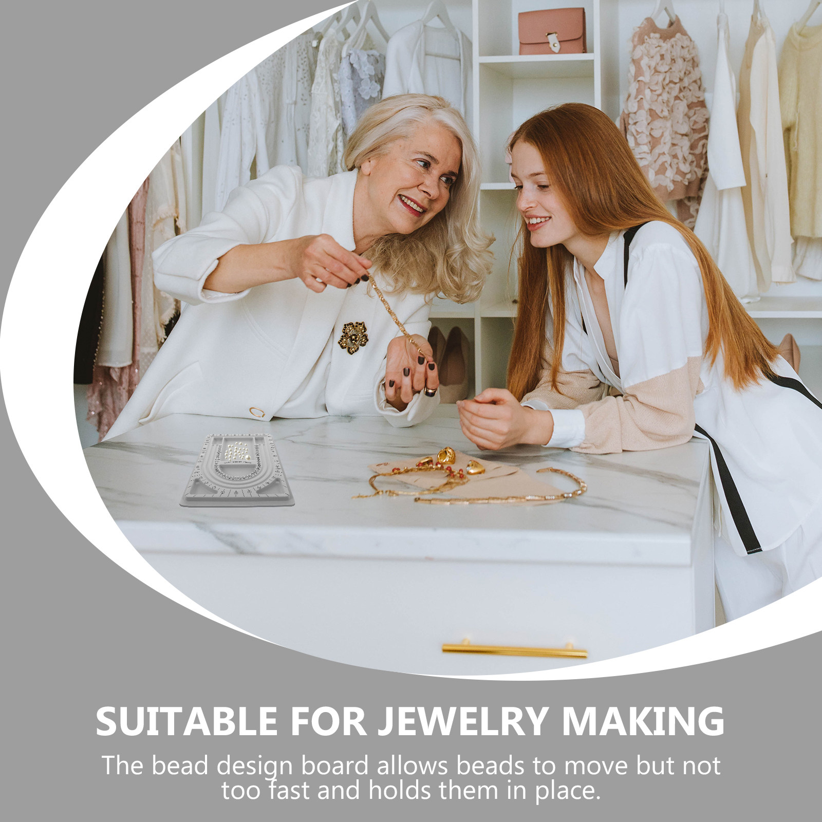 2 個ビーズデザインボードジュエリー作成トレイネックレスブレ - Jewelry Making Bead のレビューと価格