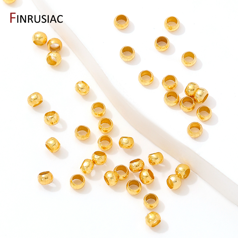 18K金メッキ真鍮ラウンドクリンプエンドビーズ、DIYネック - Crimp Bead Tube のレビューと価格